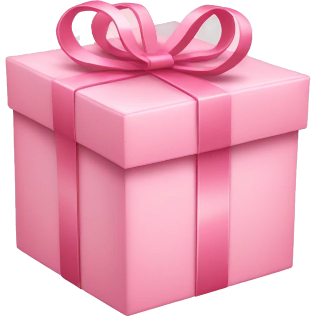 heart shaped light pink gift box emoji