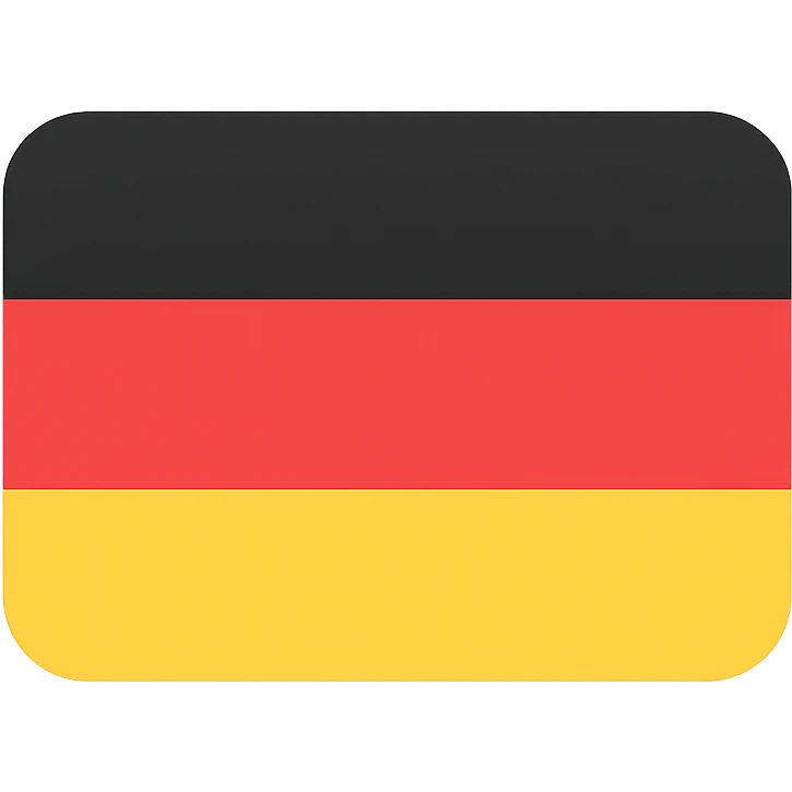 Germany FRG country flag icon with colors emoji