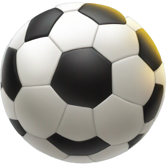 soccer ball shining like holy thing emoji