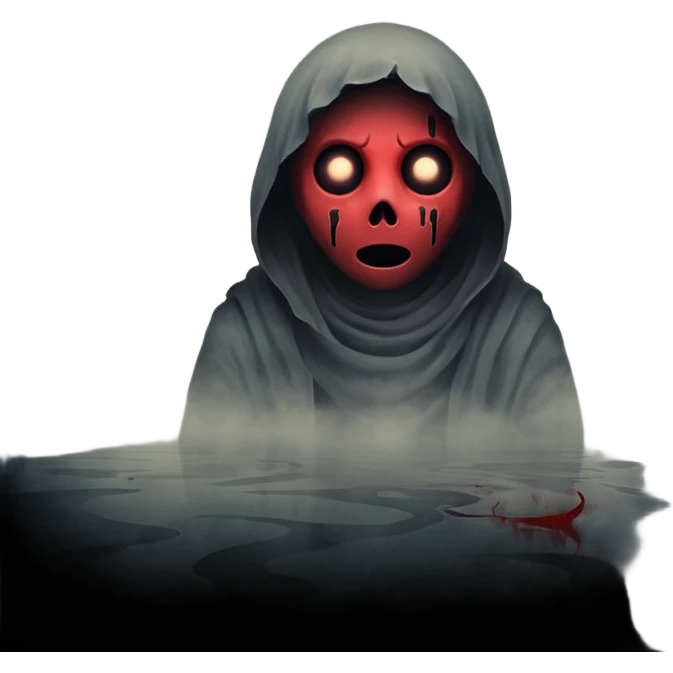 Dark horror wallpaper, 1080x2400, smoky grey charcoal background, subtle eerie light, misty fog, floating dust ("dhoasha dhoasha"), centered text "ROJONI" in distressed horror font, faint red smears, cinematic grain, spooky vibe --ar 9:20 --v 5 emoji