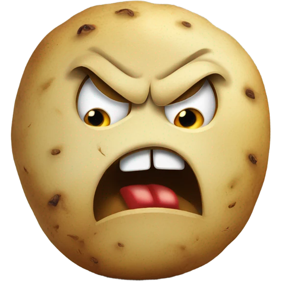 Angry potatoes  emoji