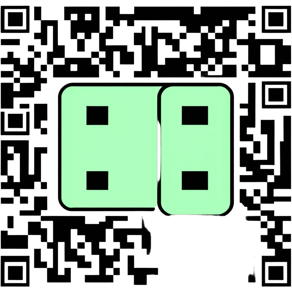 A QR code sticker emoji