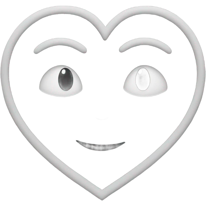 Heart outline emoji