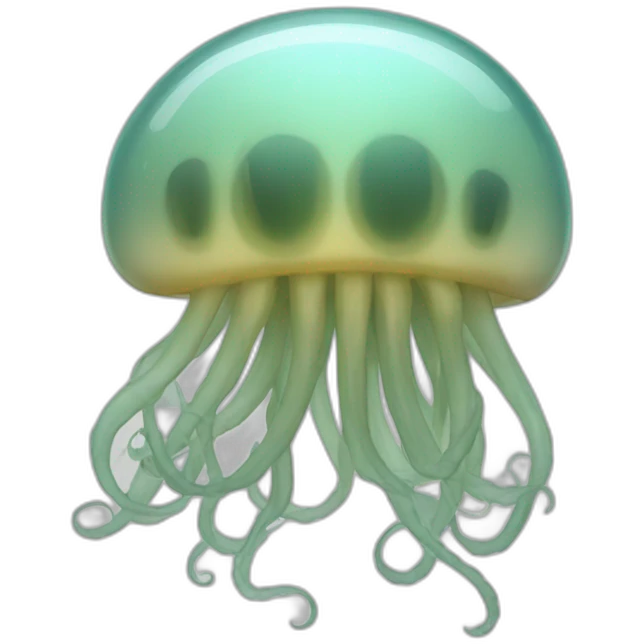 Méduse transparente emoji