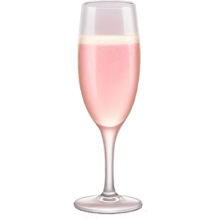 Pink champagne toast emoji