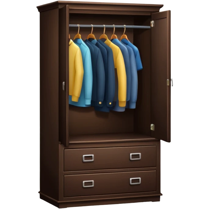 wardrobe modern closed emoji