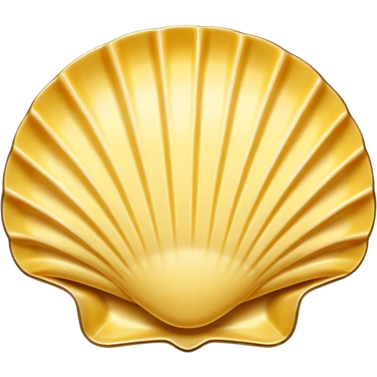 butter in the shape of a shell on a gold vintage emoji