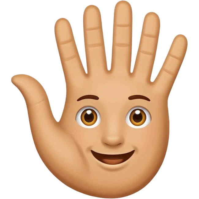 hello hand waving emoji emoji