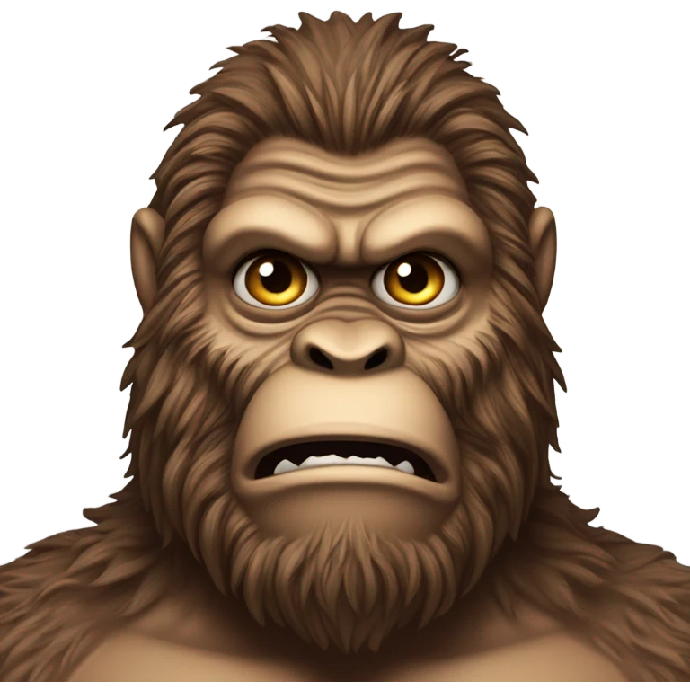 realistic portrait a Sasquatch  emoji