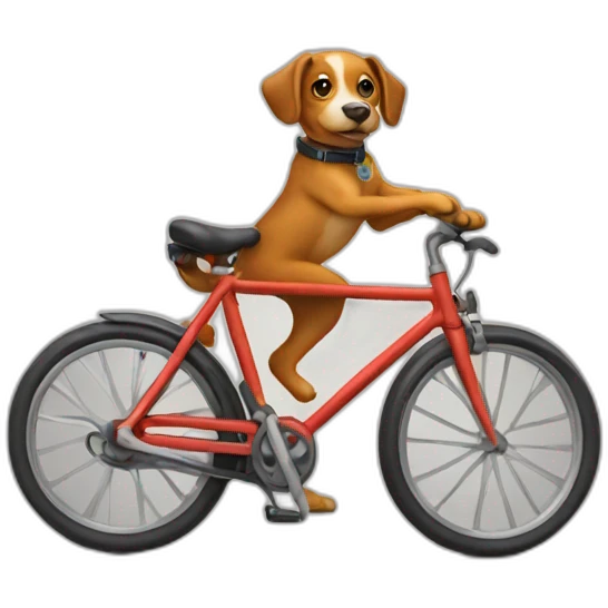 Bike dog emoji