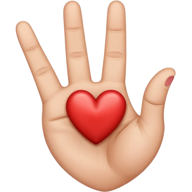 A middle finger inside a heartshaoed hand sign like these combined 🫶🏻🖕🏻 emoji