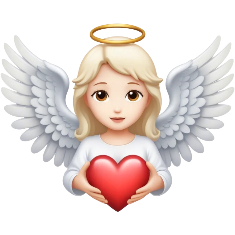 Heart with angel wings emoji