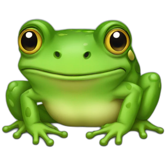 Frog color emoji