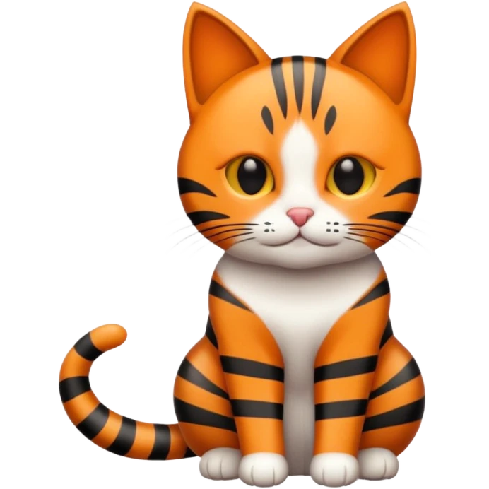 Cat with lines emoji