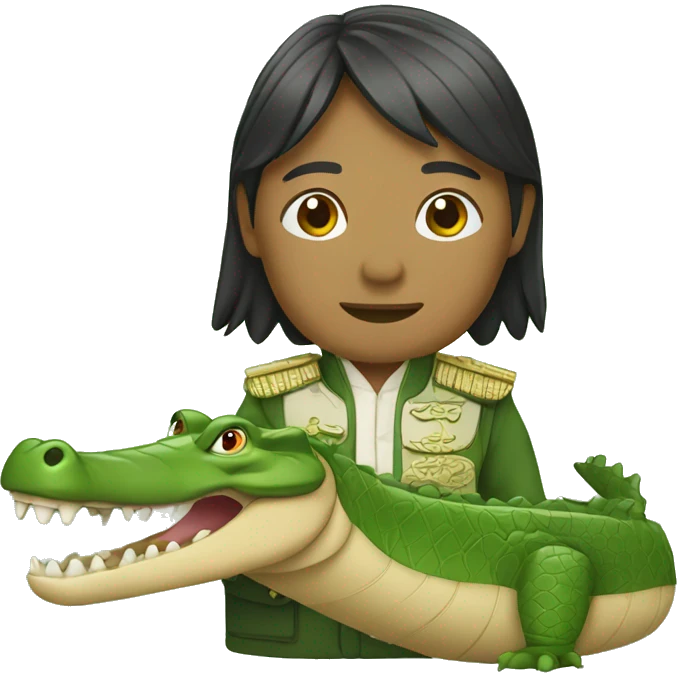 China in crocodile emoji