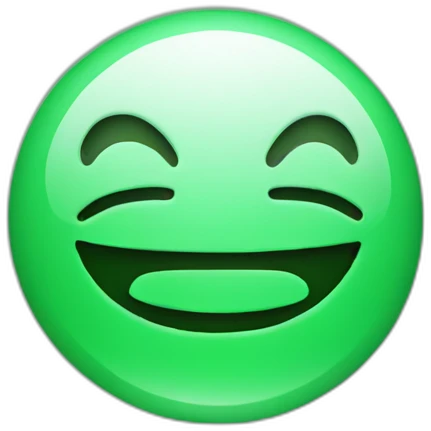 chat software symbol with black and green background emoji