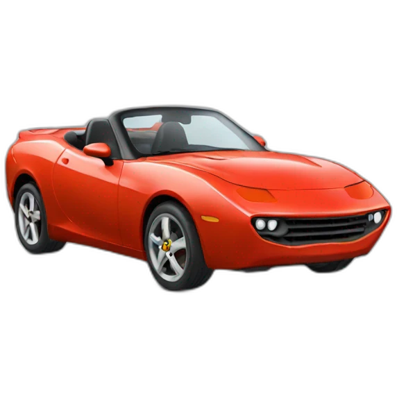 tomato driving sports car emoji