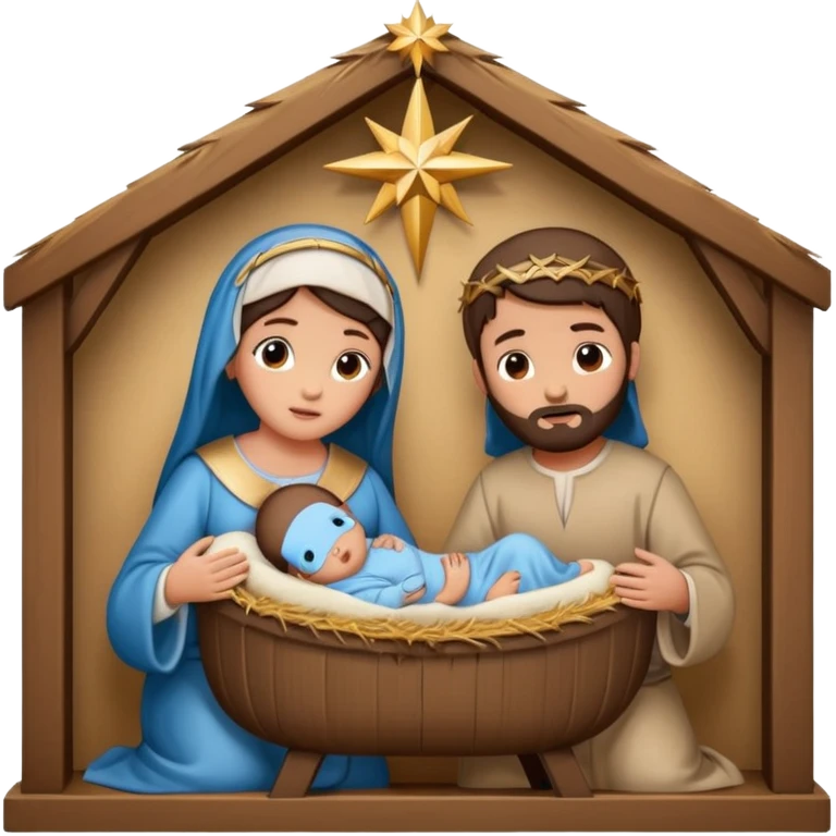 Pessebre Nadal nen jesús emoji