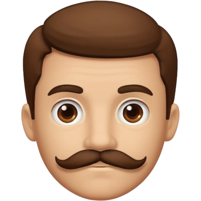 mustache boy,Big mustache. emoji