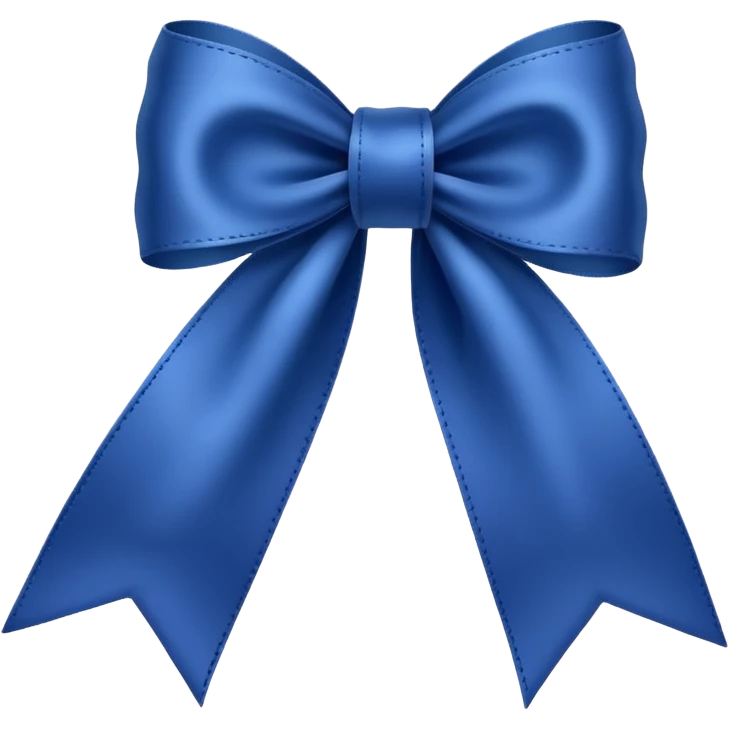 Bright Indigo Ribbon emoji