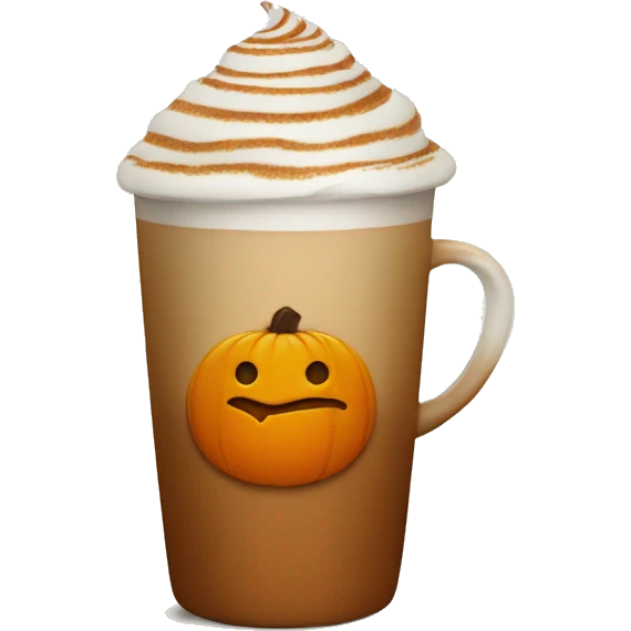 Pumpkin spiced latte emoji