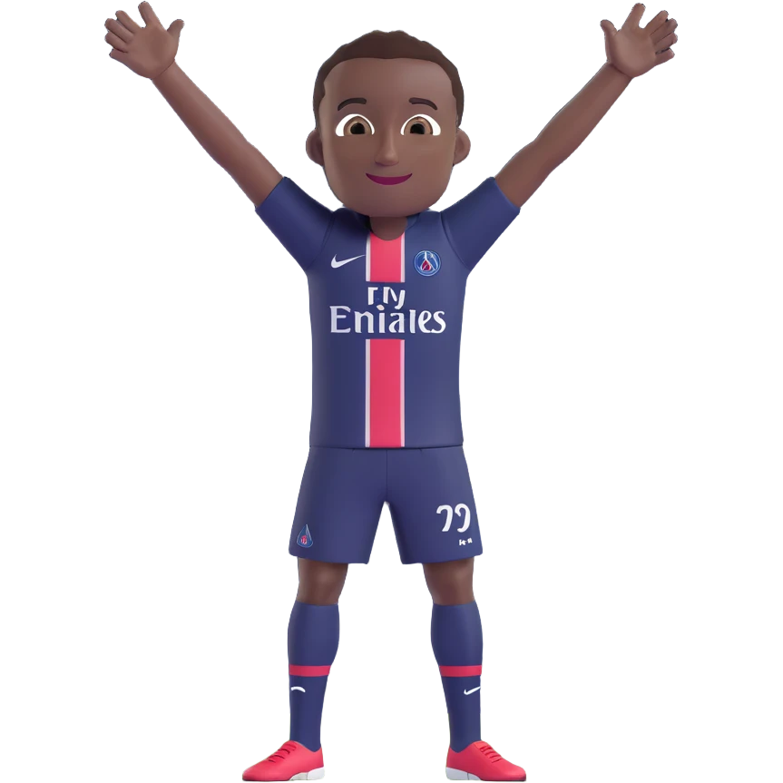 Blaise Matuidi in PSG uniform smiling arms wide emoji