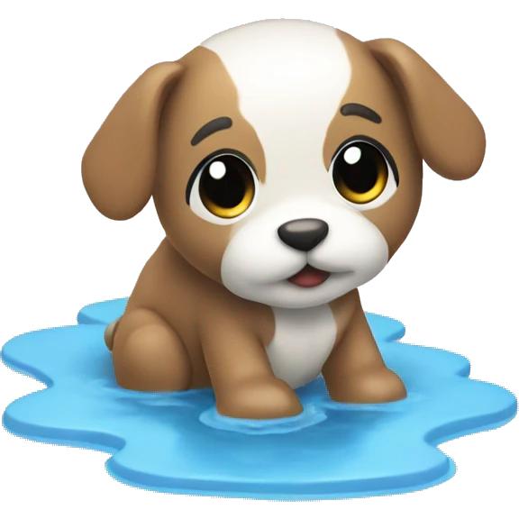 Cute Toy puddle  emoji