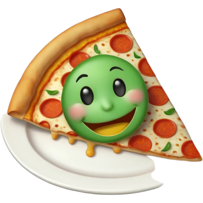 сделай милый смайлик улыбающийся и который ест еду очень милый зеленый смайлик улучши глаза и сделай милые и еду на тарелке сделай лучше emoji