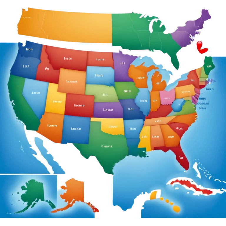 a map of the United States emoji