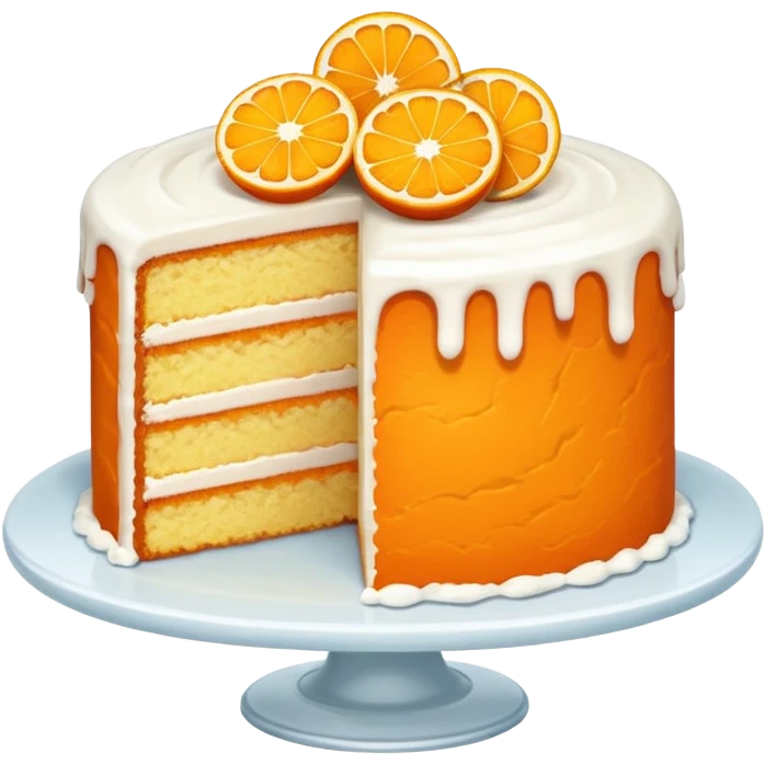 Orange cake emoji