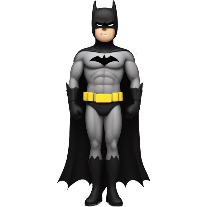 batman with silicone dress emoji