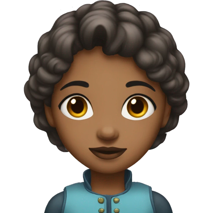 Un fille maquille emoji