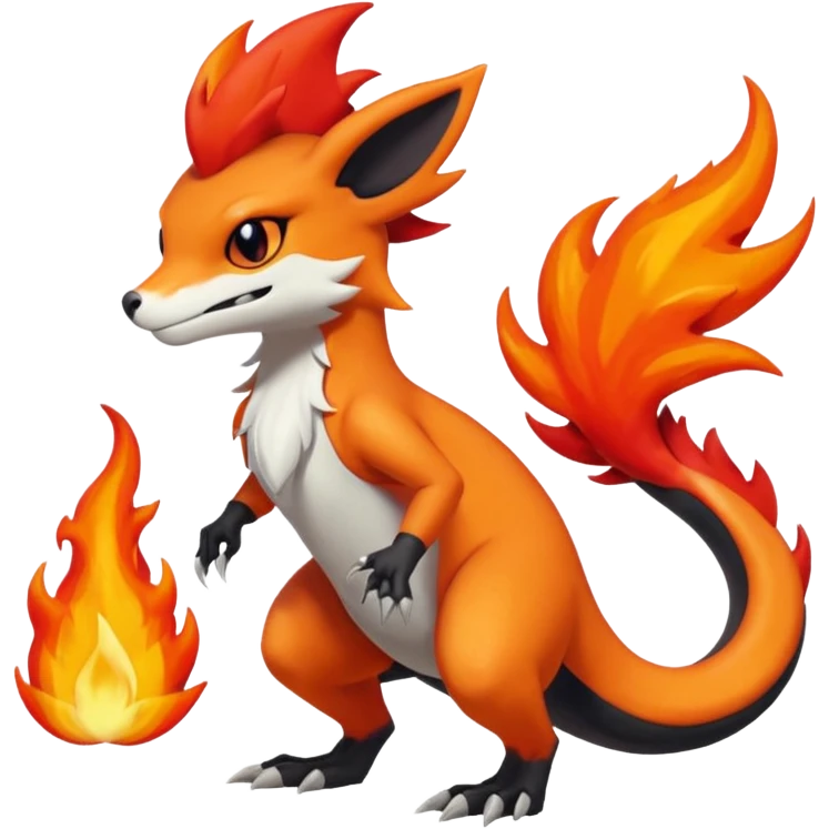 Salandit-Charmeleon-Braixen-fusion emoji