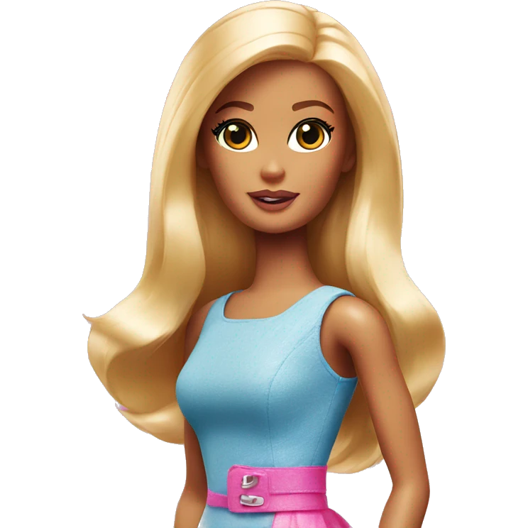 barbie looking to the side emoji