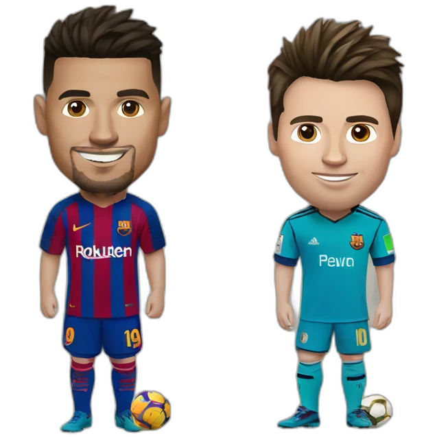 Ronaldo et messi emoji