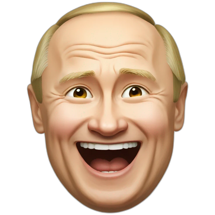 Vladimir Putin Laughing sarcastically emoji
