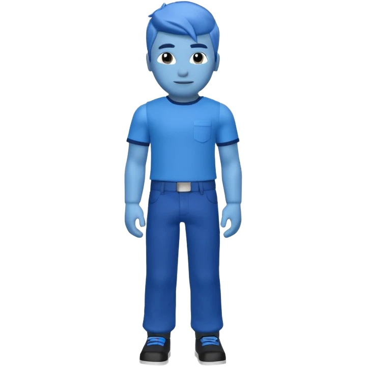 blue Roblox photo emoji