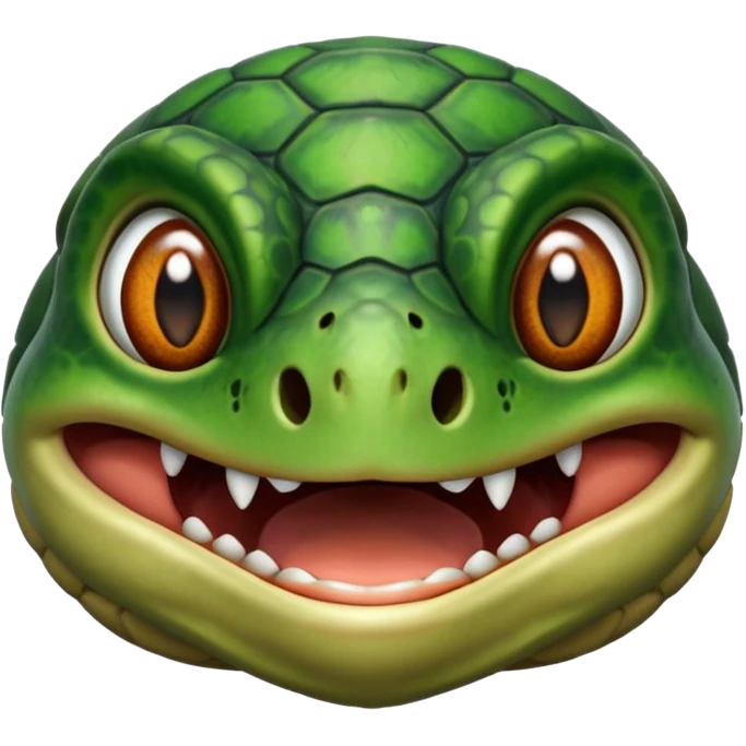 Screaming turtle emoji