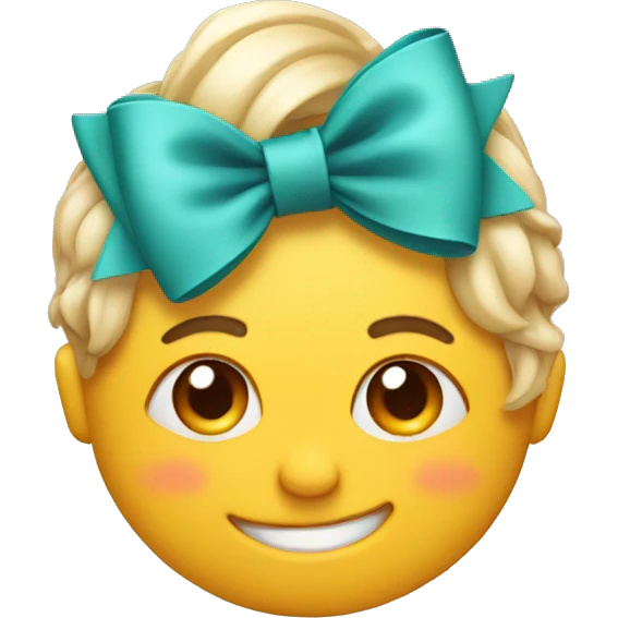 Wink with a bow emoji