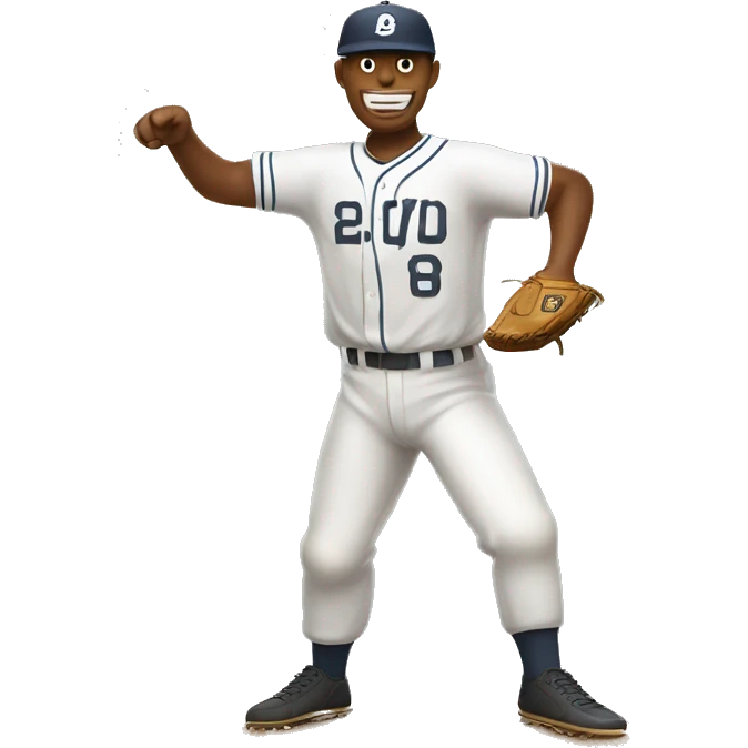 baseball pitcher on the pitching mound with long pants emoji