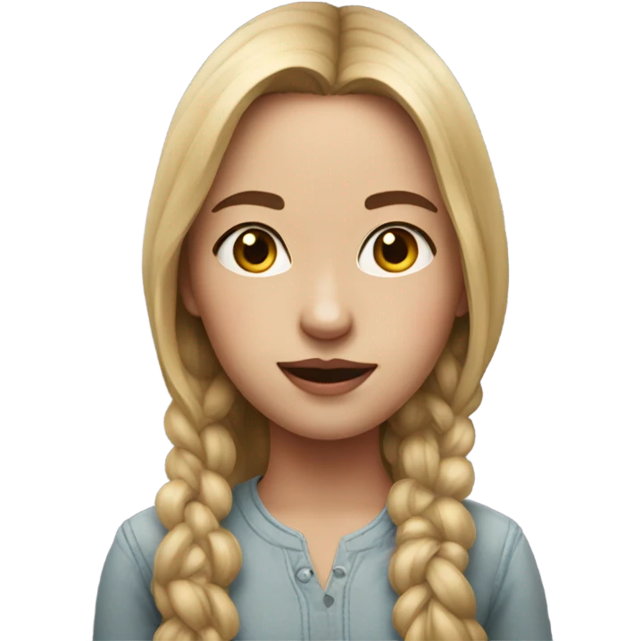 realistic portrait of girl emoji