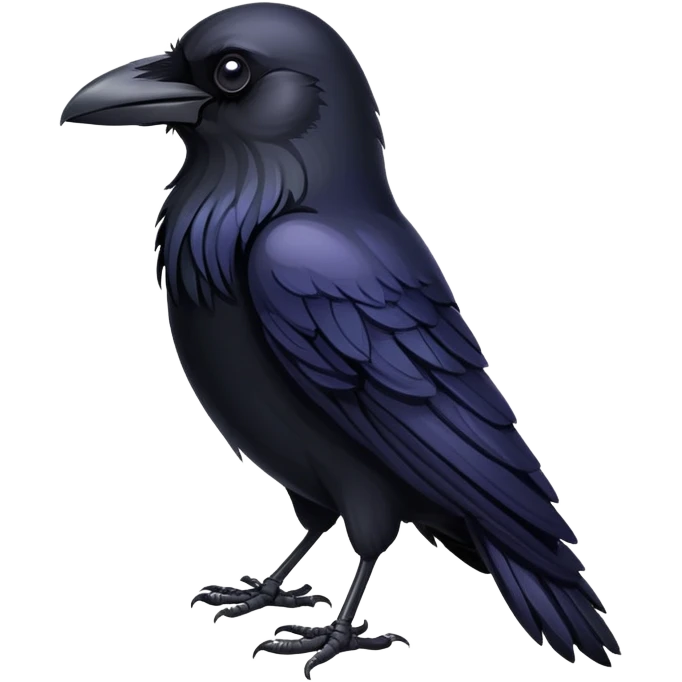 raven black bird emoji