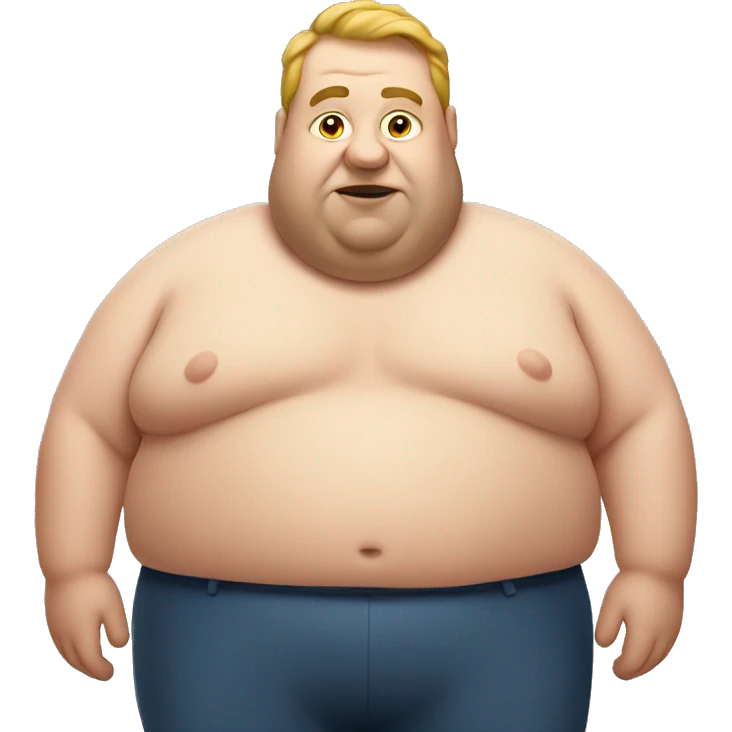 Fat man emoji