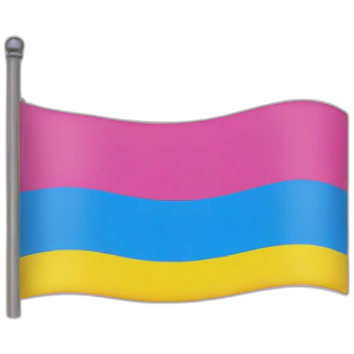 Pansexual pride flag emoji