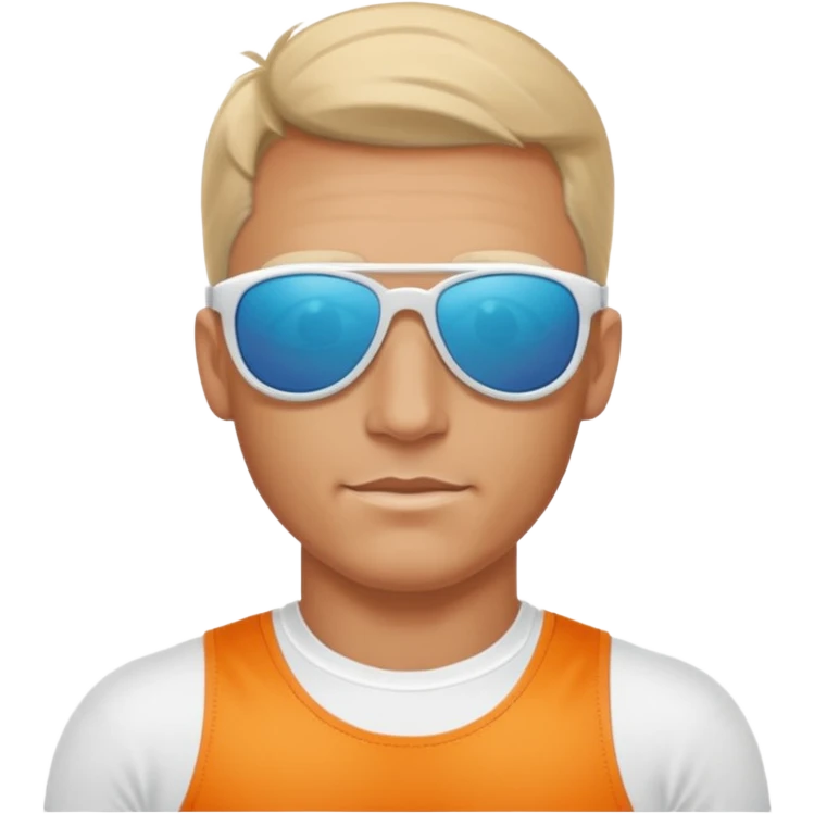 white sportsman on the turks emoji