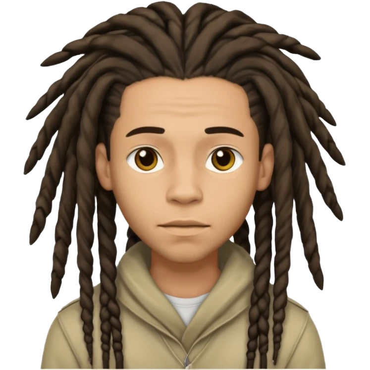 Lightskin Animoji male with dreads  emoji
