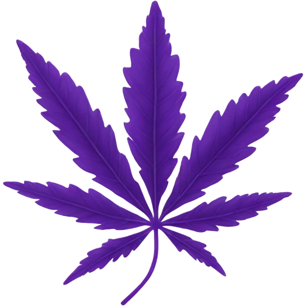 purple weed leaf emoji