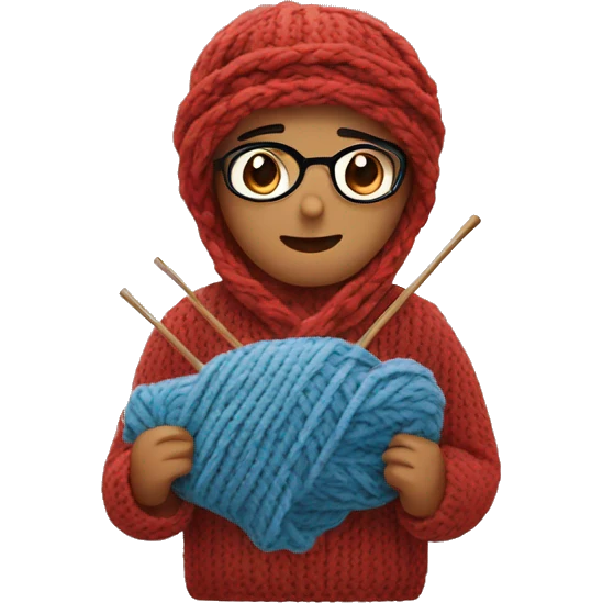 Knitting emoji
