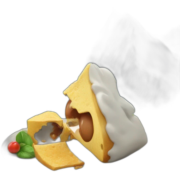 chat qui mange une montagne emoji