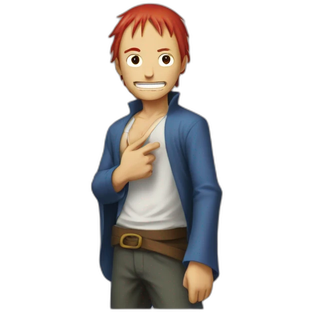 Guy-with-one-arm-like-shanks-from-onepiece emoji